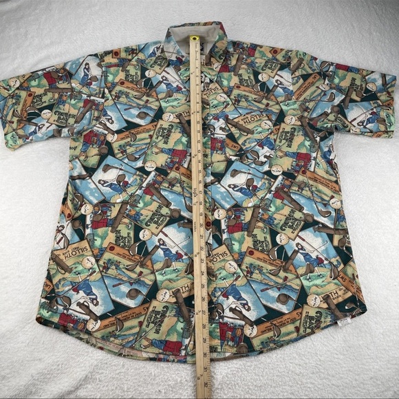 Boston Prepatory Company Shirt Men’s L Female Golfer Collared USA Made Vtg Rare - Picture 13 of 13